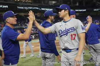 Dodgers clinch 12th straight playoff berth on Shohei Ohtani’s historic night