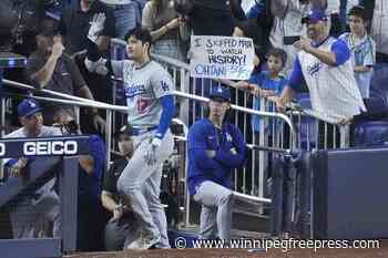 Ohtani becomes first 50-50 player as Dodgers rout Marlins, clinch playoffs