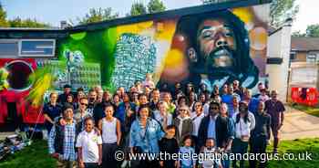 Amazing 'Roots' mural is the latest to brighten up wall as part of Bradford 2025