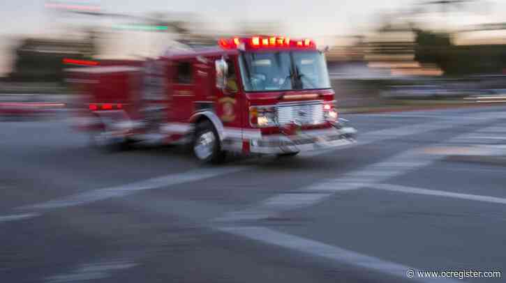 Several firefighters reportedly injured after fire utility truck overturns on OC toll road