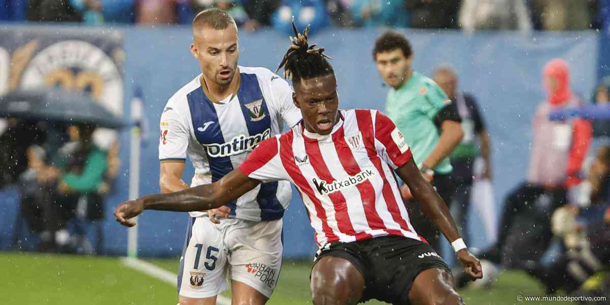 El Athletic gana bajo la lluvia en Leganés