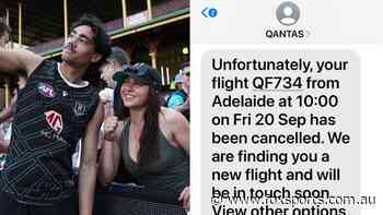 Port Adelaide fans rocked by cancelled flight ahead of final