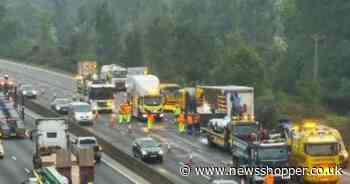 Two-hour delays on M25 causing traffic chaos due to 'serious' lorry fire