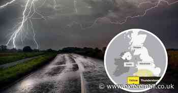 Met Office issues two yellow weather warnings for thunderstorms