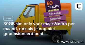 30GB sim only voor maar 6 euro per maand, ook als je nog niet gepensioneerd bent