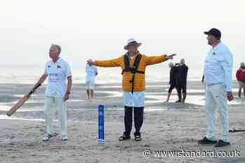 In Pictures: Cricketers all at sea as they battle against sands of time