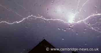 Hour-by-hour weather forecast as Met Office thunderstorm warning issued for parts of Cambridgeshire