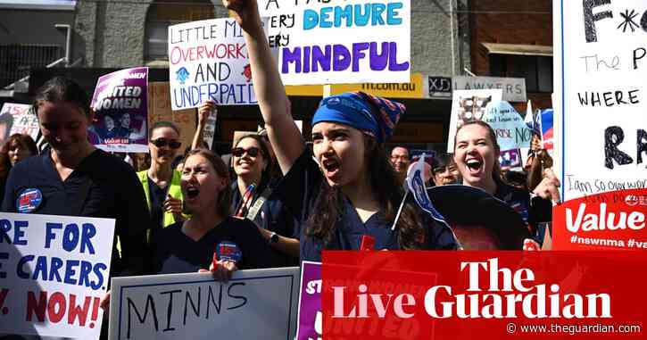 NSW nurses and midwives announce strike – as it happened