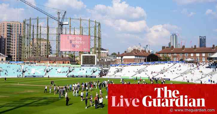 Surrey seal title as Somerset fold against Lancashire: county cricket day four – as it happened