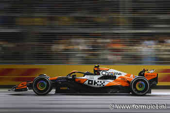 VT2 GP Singapore: Norris toont spierballen, Verstappen slechts P15