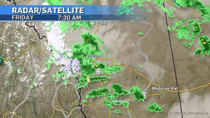 Cool and wet end to the week with frost likely overnight in central/southern Alberta