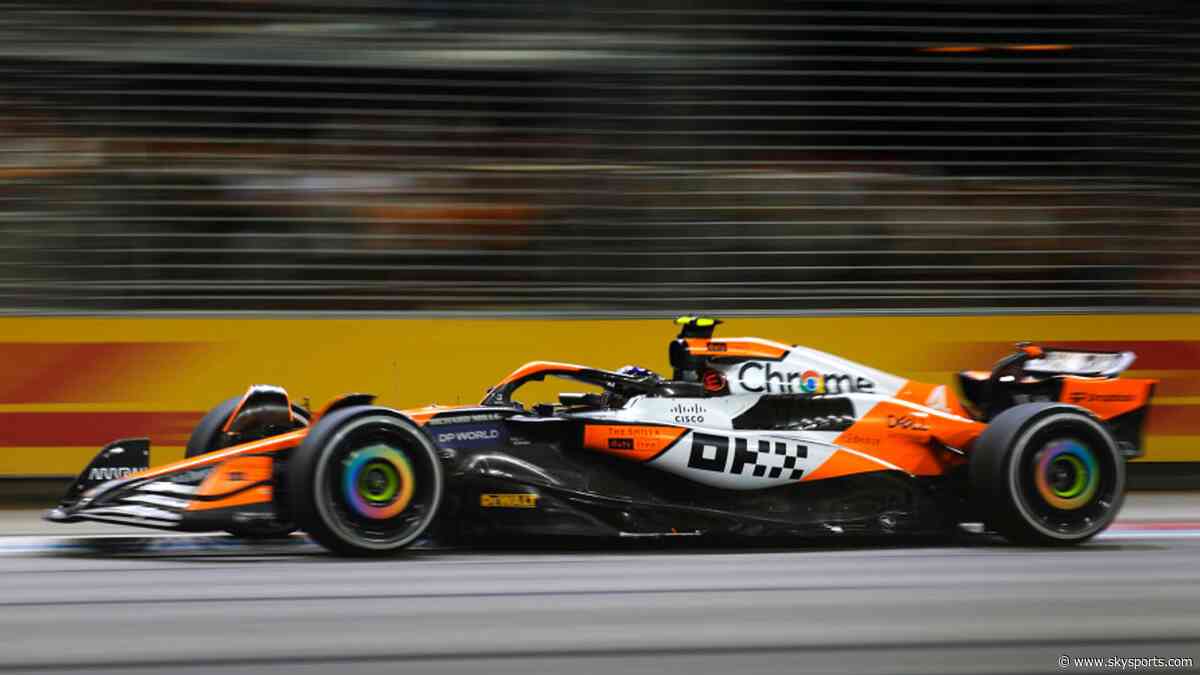 Norris fastest as Verstappen struggles in crucial Singapore practice