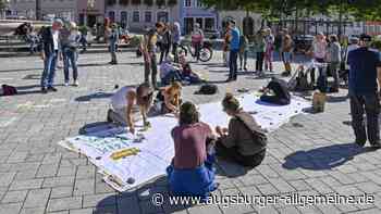 „Fridays For Future“ in Landsberg: Mit Kreide und Pinsel gegen den Klimawandel