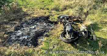 Skeleton of burnt-out scooter discovered in Bear Cross