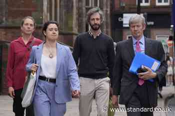 Judge throws out charges against Greenpeace activists who scaled Sunak’s home