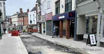 Work progressing on disrupted Herefordshire High Street