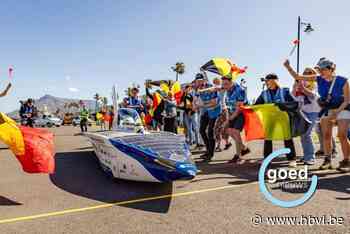 Zonnewagen van Limburgs trio wint race door Zuid-Afrika: “Record neergezet in Kalahariwoestijn”