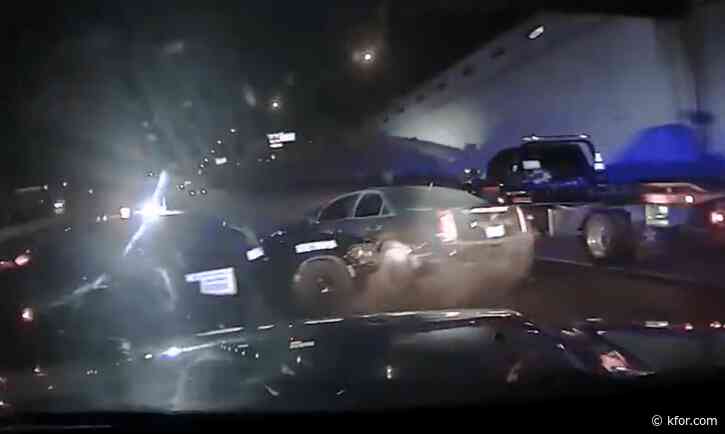 VIDEO: OHP troopers stop wrong-way driver on I-35