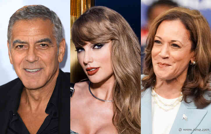 George Clooney says Taylor Swift endorsing Kamala Harris is “beautiful”