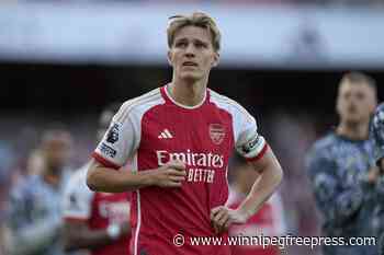 Arsenal still uncertain when captain Odegaard can return from ankle injury