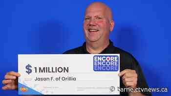 Truck driver from Orillia celebrates $1 million lottery win