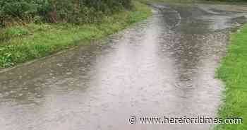 Storm chaos brings flash flooding to Herefordshire