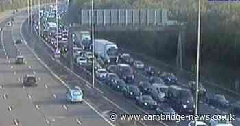 A1 crash left road closed in Cambridgeshire