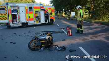 Schwerer Motorradunfall – zwei Menschen bei Zusammenstoß verletzt