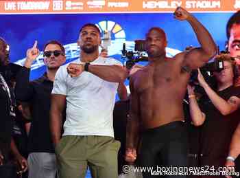 Anthony Joshua 252.3 vs. Daniel Dubois 248.4 – Weigh-in Results