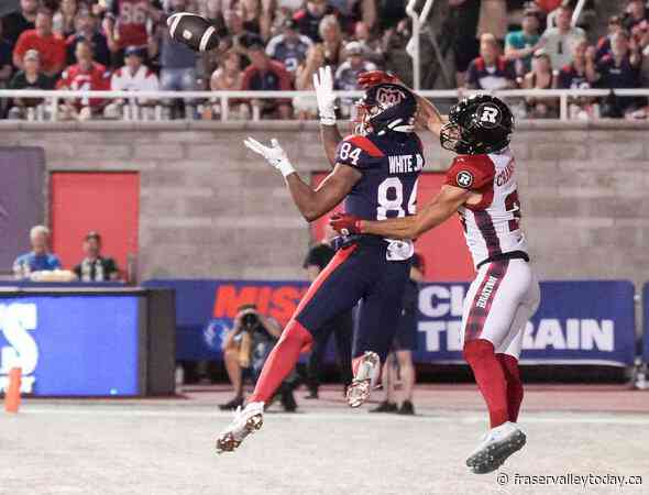 Hobbled Redblacks look to clinch playoff spot with win over league-leading Alouettes