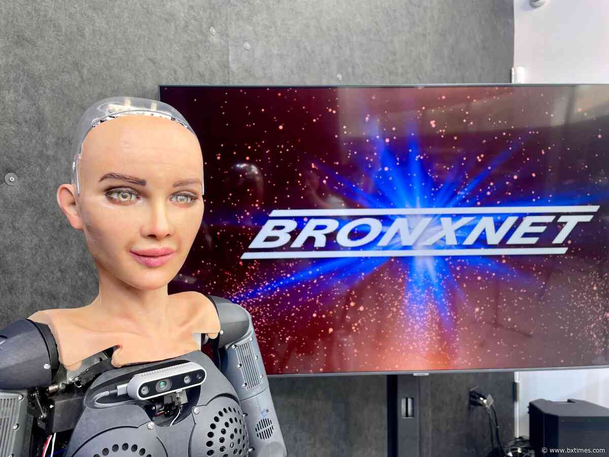 World-renowned AI robot SOPHIA films music video at BronxNet Studios ahead of Bronx Chamber Gala