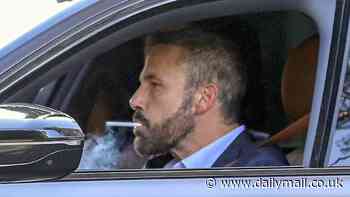 Ben Affleck looks tense puffing on a cigarette in his car amid divorce as Jennifer Lopez sips Delola with a pal