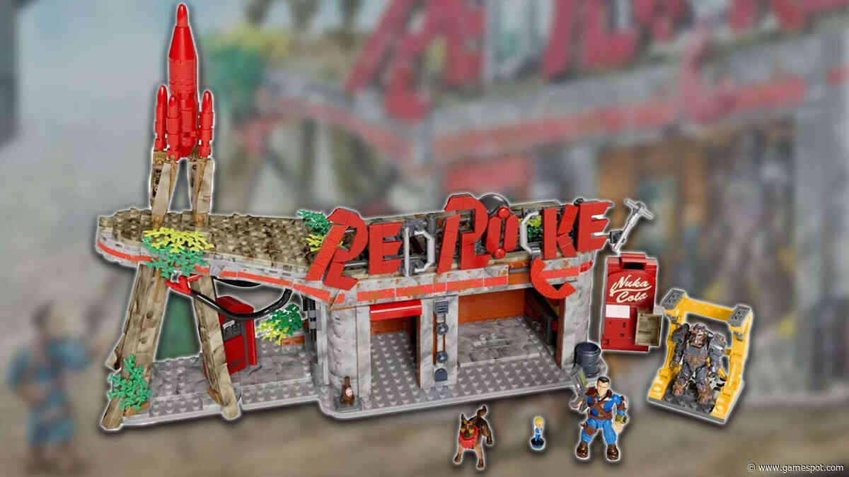 New Fallout Mega Set Based On The Iconic Red Rocket Gas Station Up For Preorder