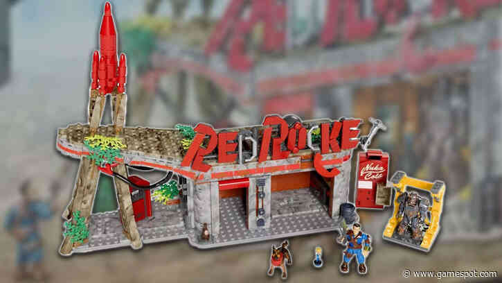 New Fallout Mega Set Based On The Iconic Red Rocket Gas Station Up For Preorder