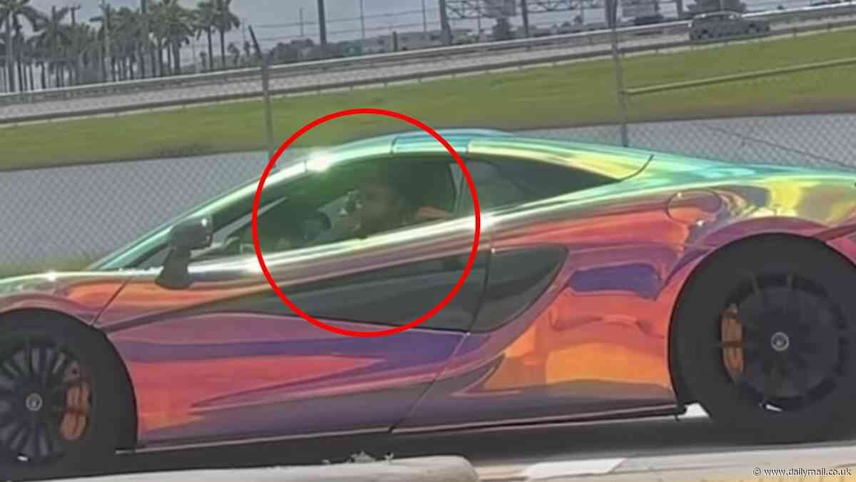 Music star arrested in Miami after aiming gun at driver from his McLaren