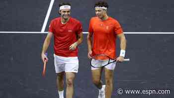 Laver Cup tied after Fritz, Shelton win in doubles