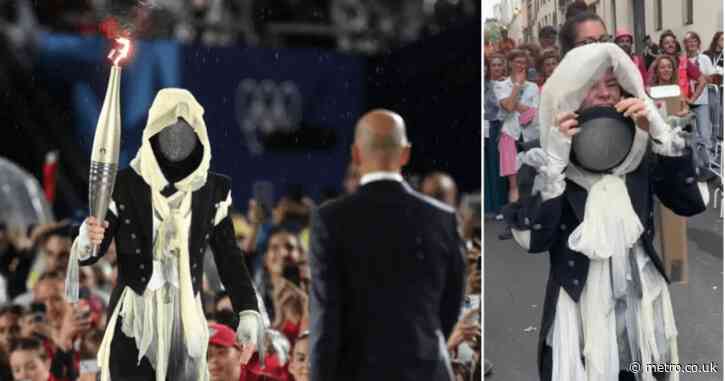 Masked Olympic torchbearer ‘frustrated’ after everyone thought it was a man