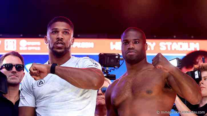 Photos: Anthony Joshua vs. Daniel Dubois weigh-ins