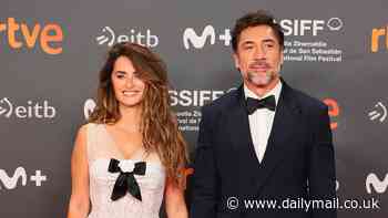 Penelope Cruz holds hands with Javier Bardem as he pays sweet tribute to her at San Sebastian Film Festival