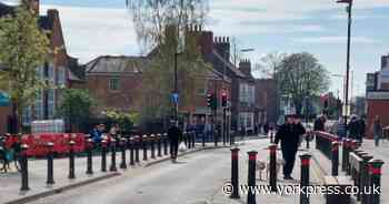 All change again in Acomb: What a lot of bollards!