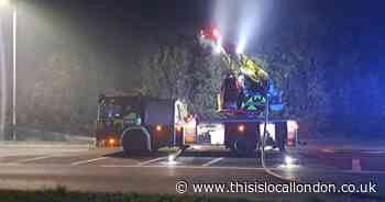 Fire brigade's smoke warning as former Rainham landfill catches fire overnight