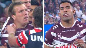 NRL FINALS LIVE: Wild start sees Manly lose TWO players in first minute as Roosters take big lead