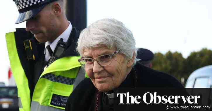 Retired priest speaks of ‘painful’ treatment by church over her climate protests