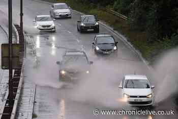 24-hour weather warning issued for parts of North East as UK to be battered by downpours