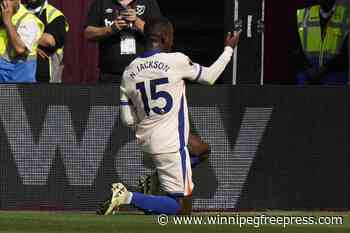 Jackson marks 50th appearance for Chelsea with 2 goals in 3-0 win at West Ham