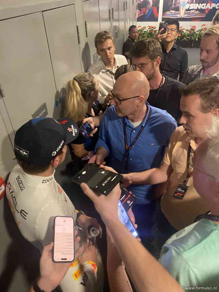 Hectiek in Singapore: Verstappen houdt uit protest ‘eigen’ persconferentie