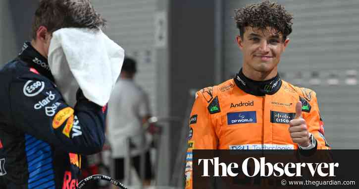 Lando Norris holds nerve to beat Max Verstappen to Singapore F1 GP pole