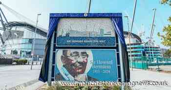 Man City unveil lasting tribute to Sir Howard Bernstein outside the Etihad Stadium