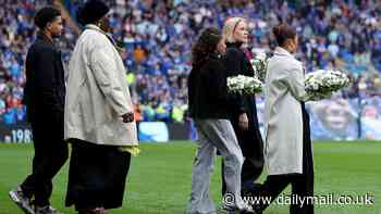 Cardiff and Leeds unite in tribute to former captain Sol Bamba after his death aged 39 last month - with his wife and former boss Neil Warnock present on emotional occasion