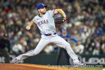 Max Scherzer scratched from his scheduled start for Rangers on Saturday night